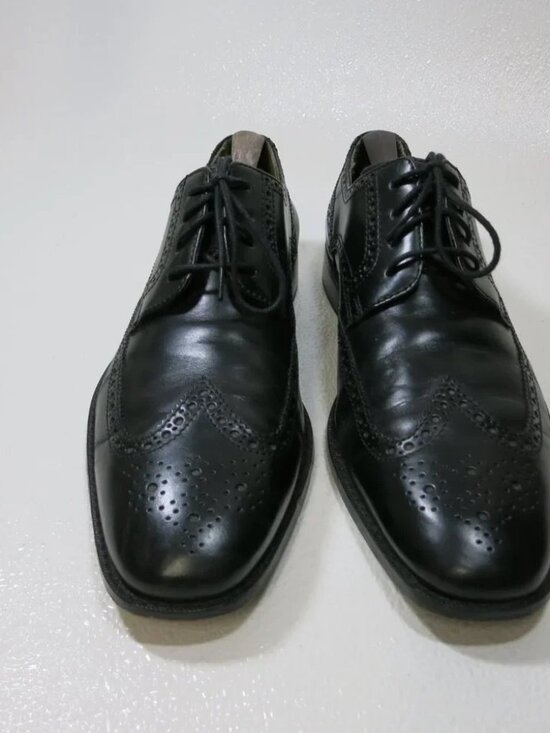 Cole Hann Wingtip Leather Dress Brogue Oxfords Men\'s Footwear Shoes 10.5 M